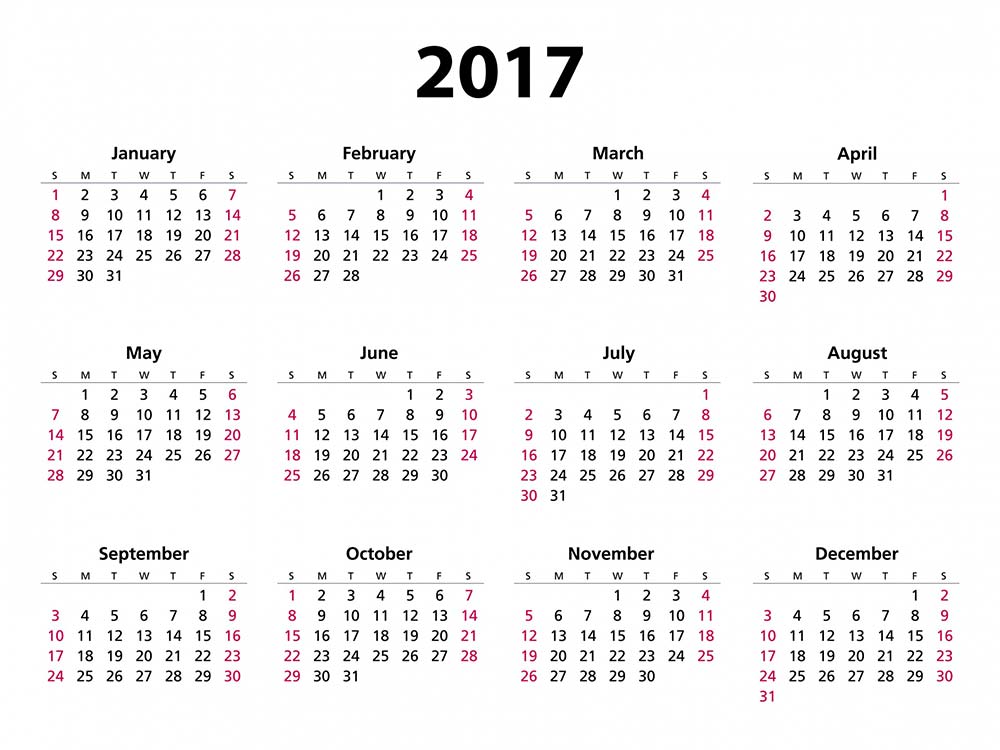 scaricare calendario 2017